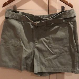 cacky green shorts